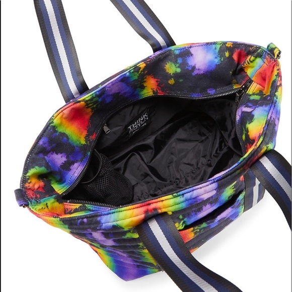 Think Royln Pride Wingman Tie-Dye Denim Quilted Tote - Picture 13 of 14